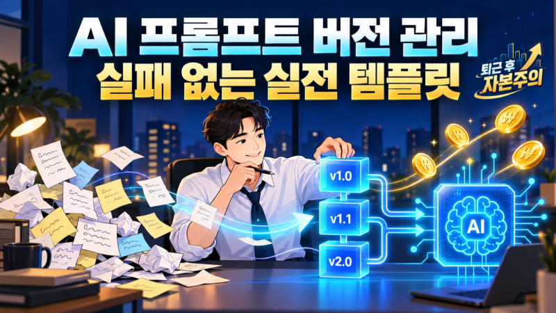 [AI활용] 헷갈리는 AI 프롬프트 이력? 엑셀·노션 버전 관리 템플릿과 실패 없는 직장인 실전 ....