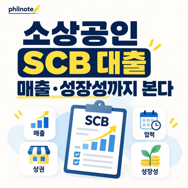 소상공인 SCB 대출｜개인사업자 대출심사가 달라진다