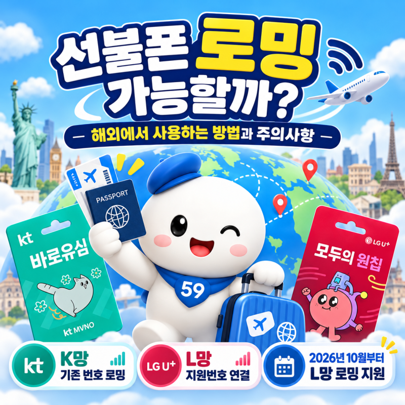 선불폰 로밍 가능할까? 해외에서 사용하는 방법과 주의사항