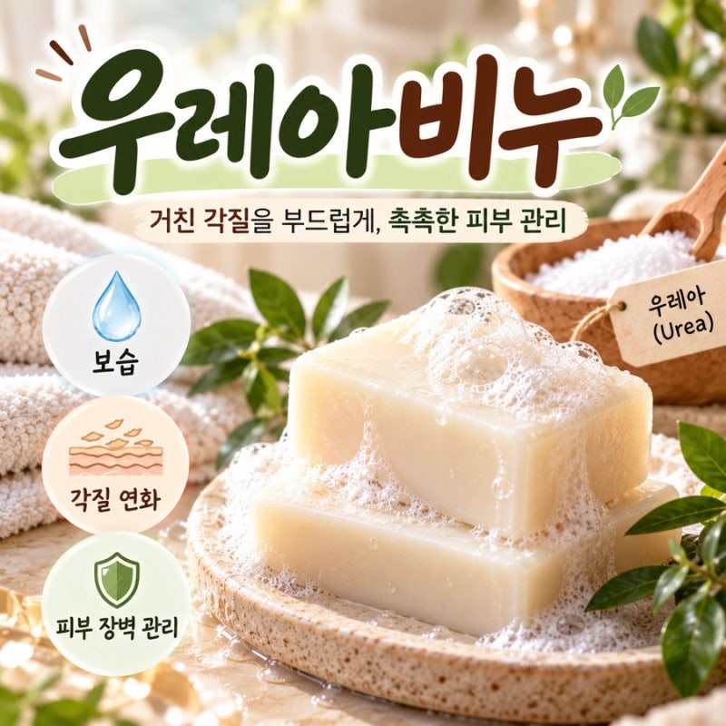 우레아비누 모공각화증에 좋을까? 성분부터 사용법까지 정리
