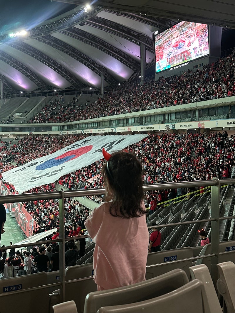 상암월드컵경기장 축구 직관!한국 우루과이 친선경기 1등석 C 시야 및 주차 꿀팁,먹거리정보