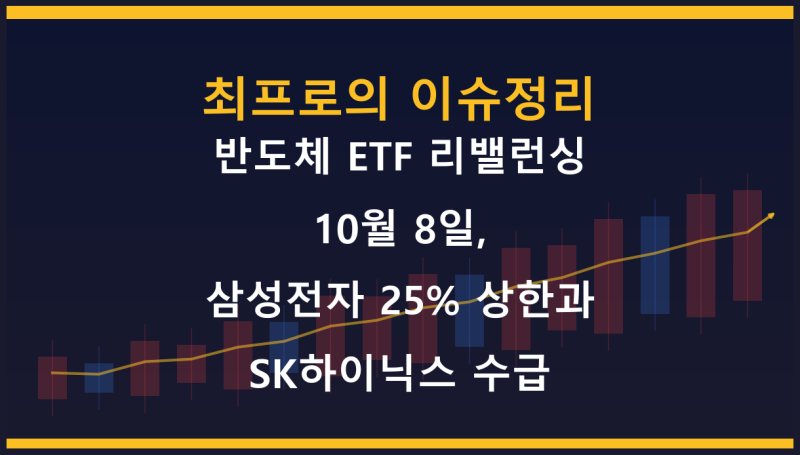 반도체 ETF 리밸런싱 10월 8일, 삼성전자 25% 상한과 SK하이닉스 수급