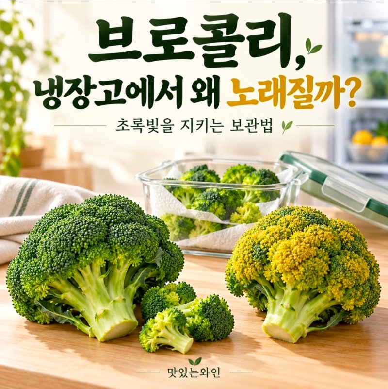 식재료 보관·손질법 17편 ㅣ 브로콜리, 그냥 냉장고에 넣으면 금방 노랗게 변합니다안녕하세....