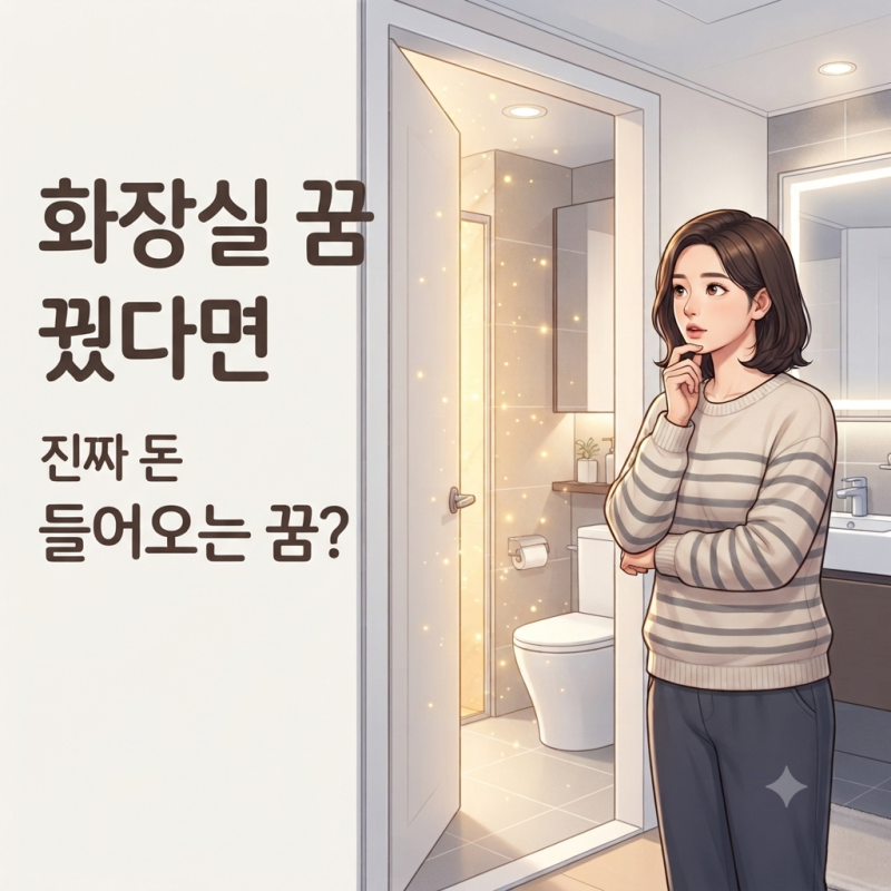 화장실 꿈, 볼일 보는 꿈은 진짜 재물운일까?