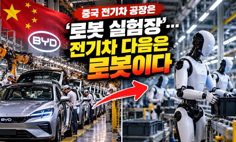 전기차로 세계 흔든 중국, 이번엔 ‘휴머노이드’…자동차 공장이 로봇 훈련장으로 바뀐다