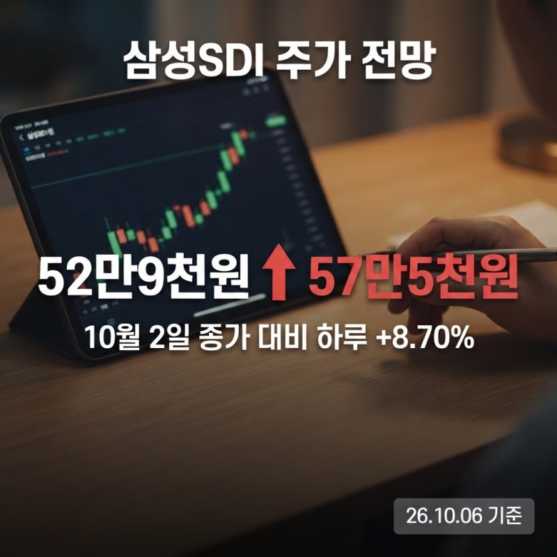 삼성SDI 주가 전망, 외국인이 1조 7,500억 판 날 8.7% 뛴 이유는?
