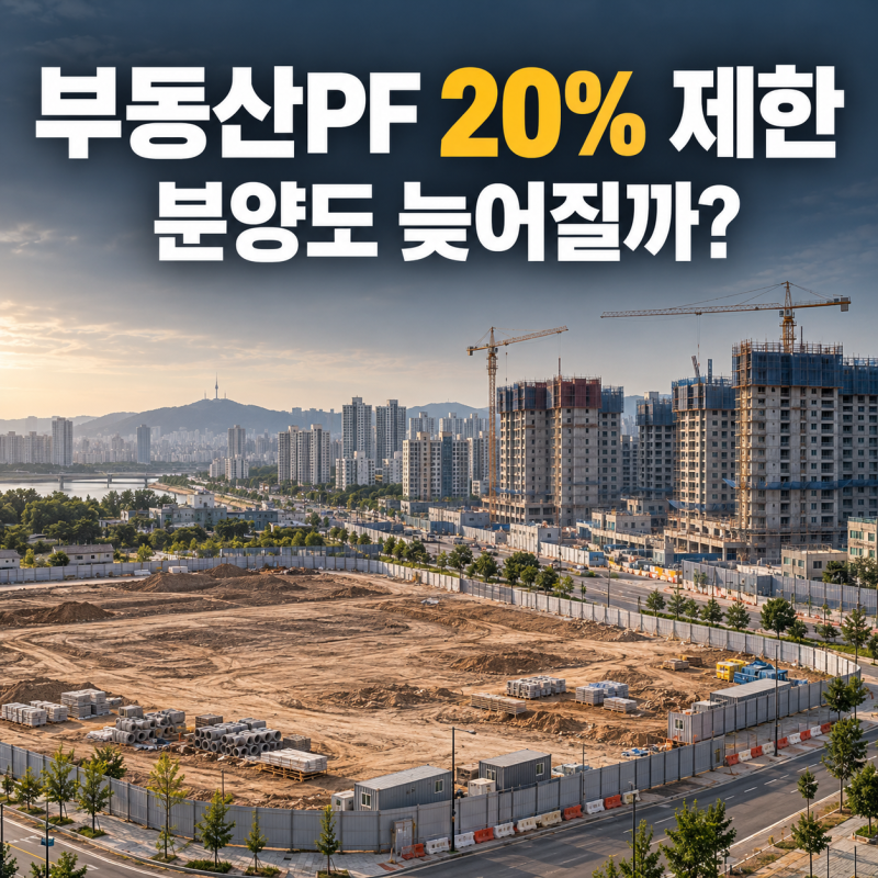 부동산PF 20% 제한, 아파트 분양도 늦어질까?｜2027년 시행 예고