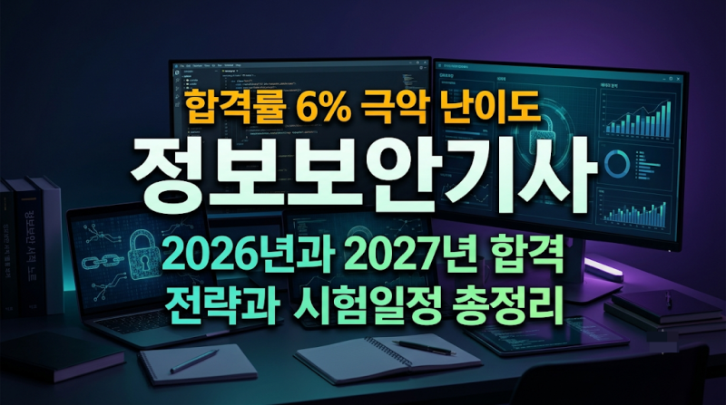 합격률 6% 극악 난이도 정보보안기사, 2026년과 2027년 합격 전략과 시험일정 총정리