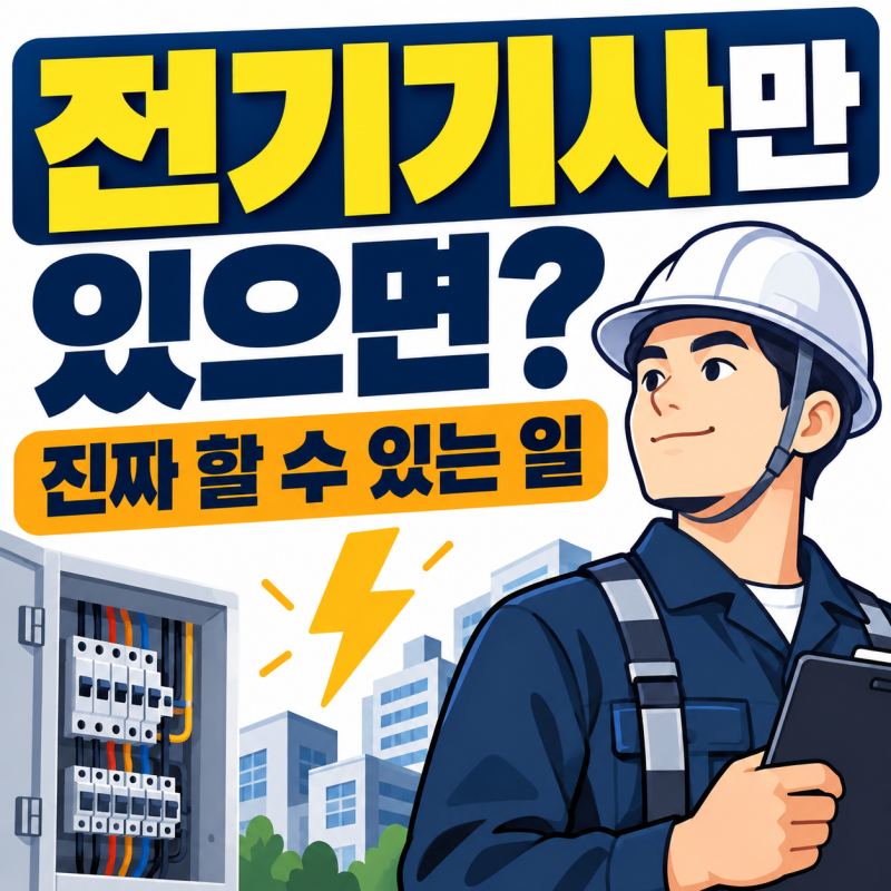 전기기사만 있으면 할 수 있는 일이 있다고? 취업 가산점보다 중요한 자격증의 진짜 가치