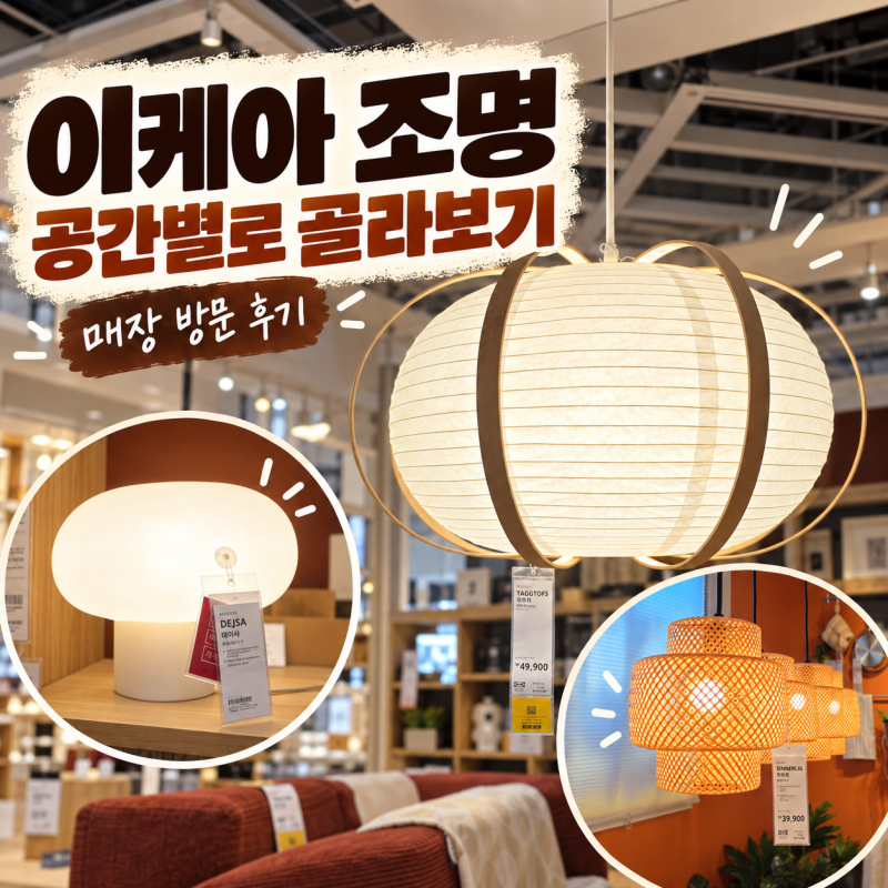 이케아 조명 보러 갈 때 공간에 맞춰 고르는 팁 알고 가세요!