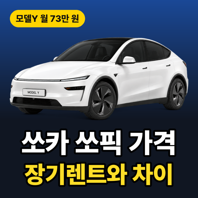 쏘카 쏘픽 가격, 아반떼 월 42만원 장기렌트와 차이 따져보니