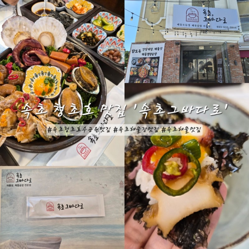속초 청초호 맛집 가족외식으로 좋은 솥밥 속초그바다로
