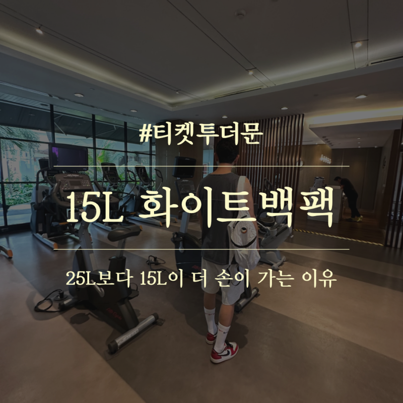 티켓투더문 화이트 백팩 미니 15L 사용 후기 | 백팩 미니와 백팩 플러스 차이점 비교 (15L vs 25L)