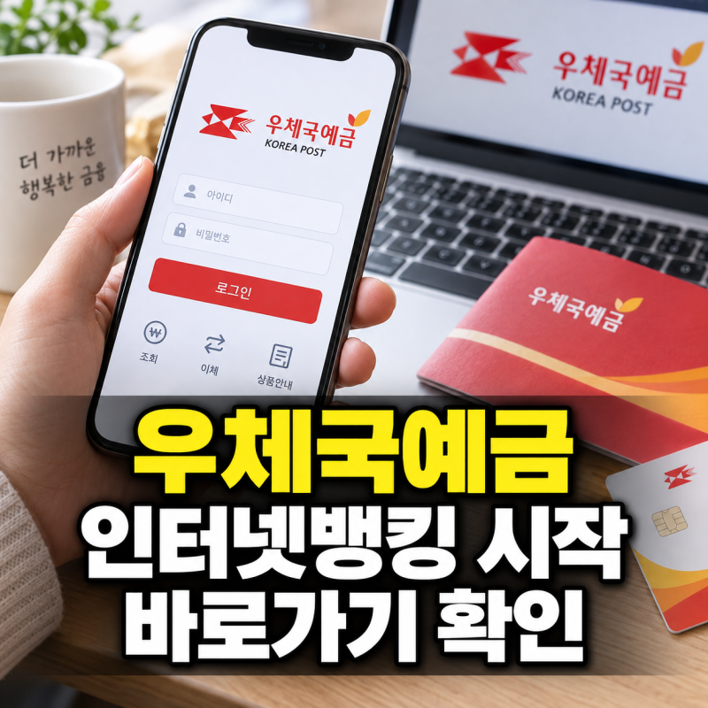 우체국예금 홈페이지 바로가기로 간편한 인터넷뱅킹 시작하기