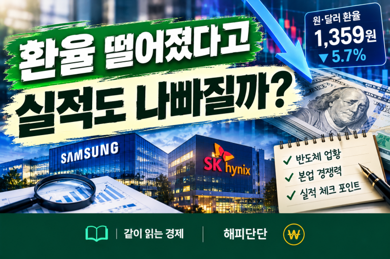 원화 강세에 삼성전자·SK하이닉스 실적 흔들린다? 환율보다 본업을 봐야 하는 이유