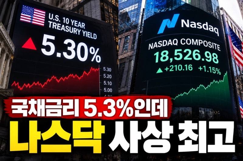“금리 오르면 주식 떨어진다더니…” 나스닥 결국 사상 최고치 찍었다