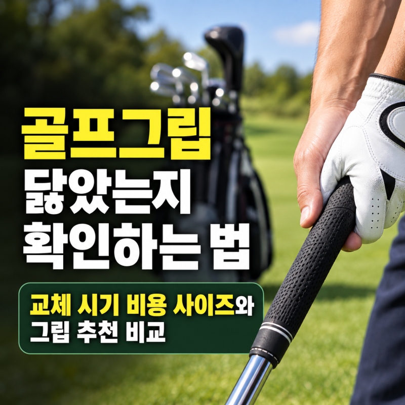 골프그립 닳았는지 어떻게 알까? 교체 시기·비용·추천 비교 사이즈 고르는 법