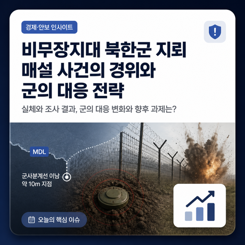 비무장지대 북한군 지뢰 매설 사건의 경위와 군의 대응 전략