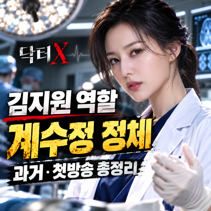 닥터X 김지원 역할, 천재 외과의 계수정 정체·과거·첫방송 총정리
