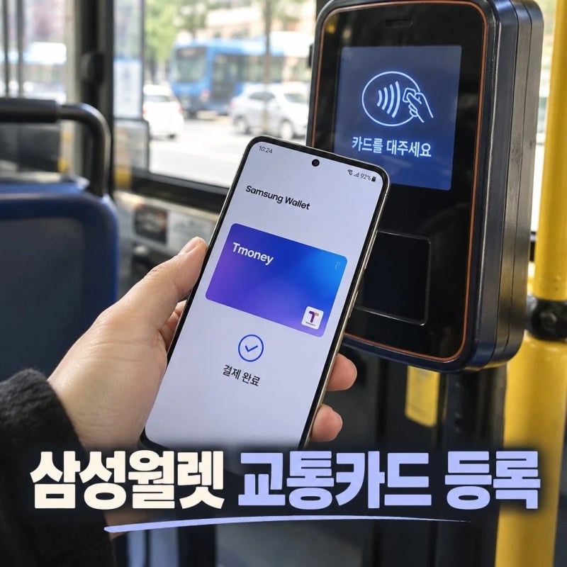 삼성월렛 교통카드 등록 방법 티머니·후불카드 처음부터 설정하기