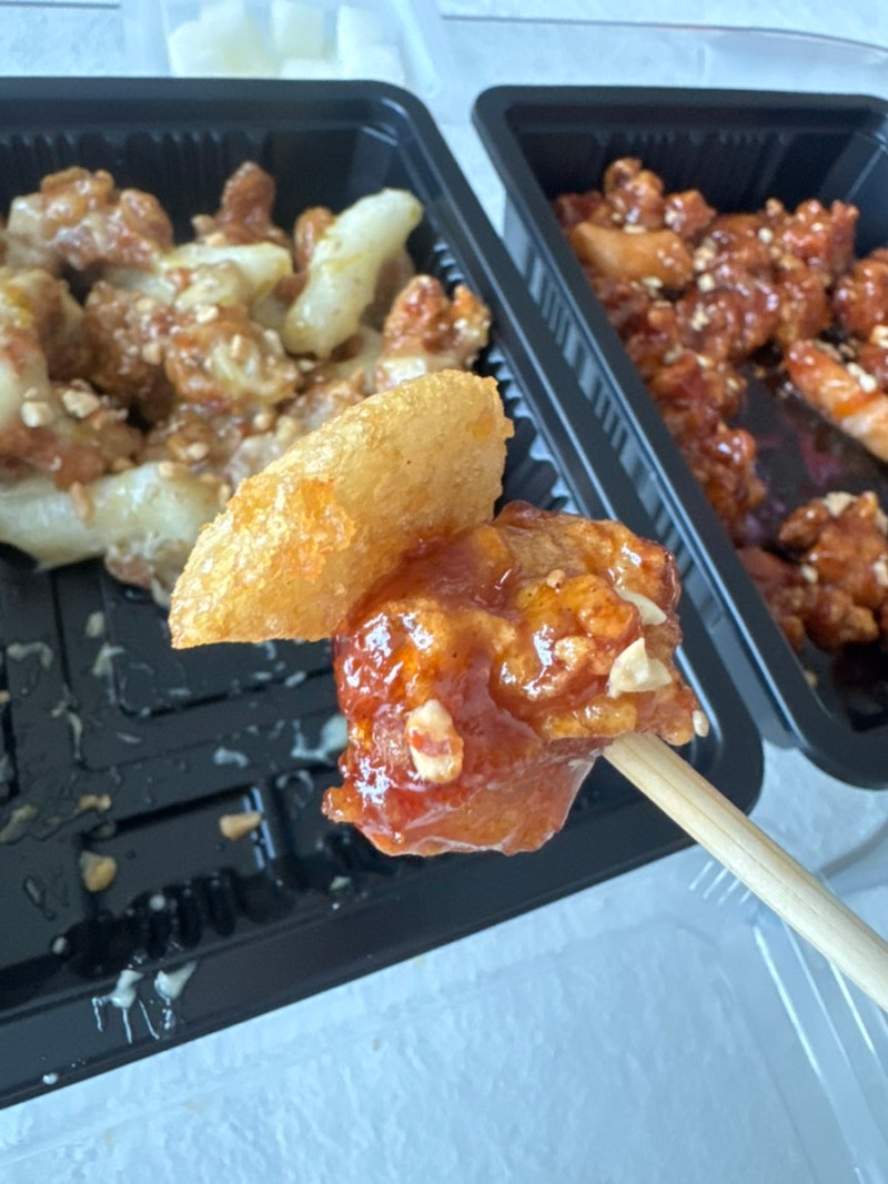 강릉 강정선생ㅣ강릉 토박이 추천 닭강정 맛집 달콤양념 청양마요 감자빠삭이 후기