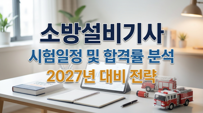 소방설비기사 시험일정 및 합격률 분석 2027년 대비 전략
