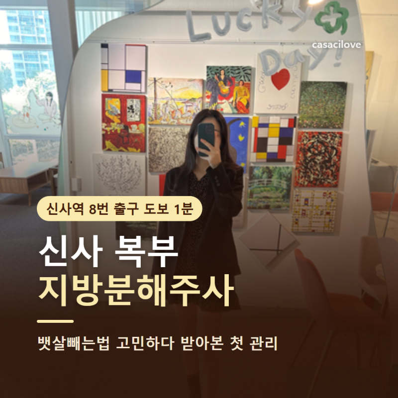 신사 복부 지방분해주사 뱃살빼는법, 고민하다 관리받아봤어요
