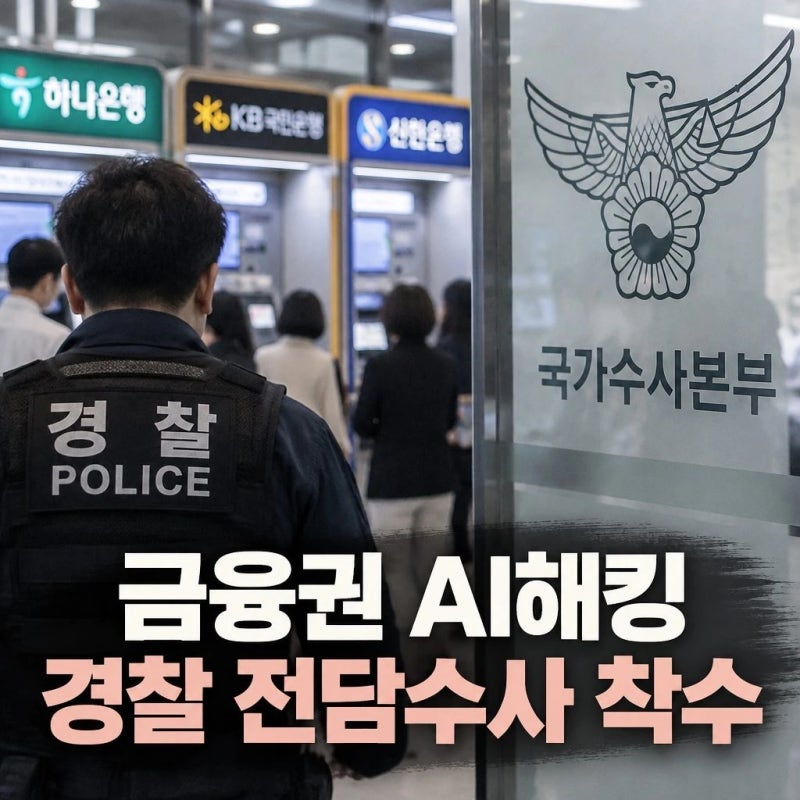 금융권 AI해킹 경찰 전담수사 착수