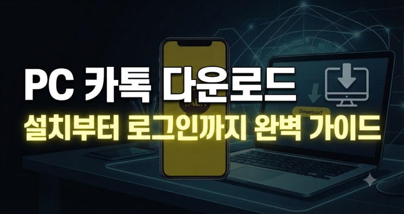 PC 카톡 다운로드 및 설치 방법｜카카오톡 PC버전 쉽게 설치하기