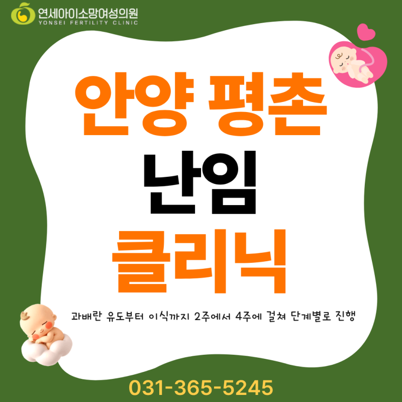 안양 평촌에서 난임 클리닉 시험관 주기는 어떻게 흘러갈까?