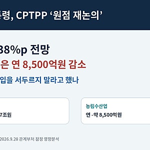 이재명 대통령, CPTPP ‘원점 재논의’ 지시…GDP +0.38%p인데 왜 멈춰 세웠나