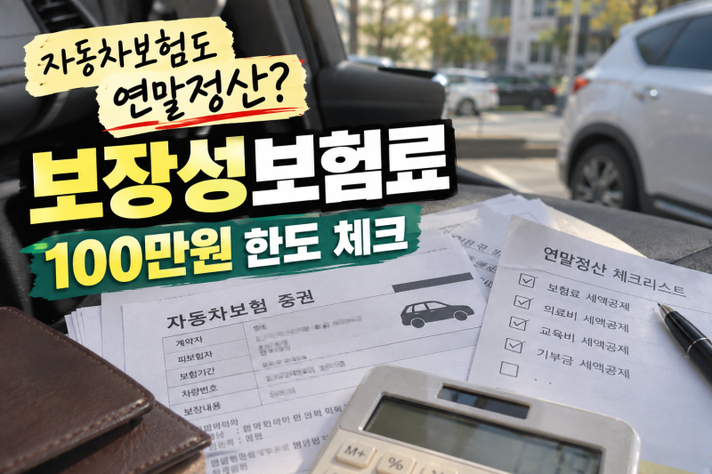 2026 보장성보험료 세액공제 총정리 / 자동차보험도 연말정산 될까?