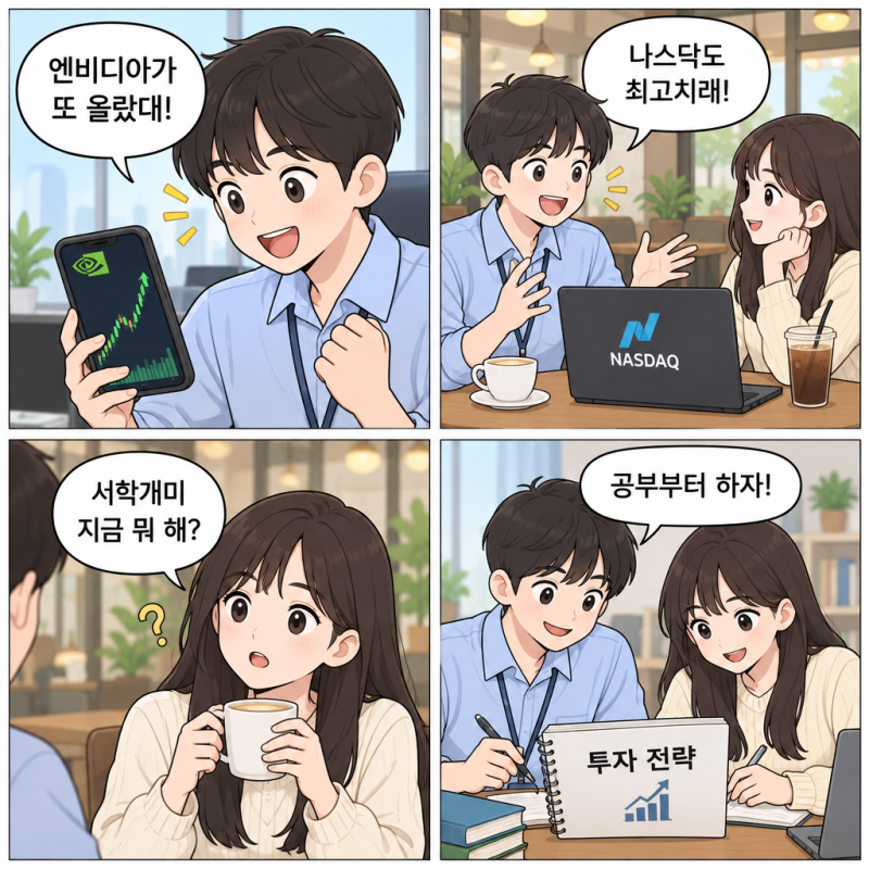 엔비디아 시가총액 6조 달러 임박, 나스닥 사상 최고와 서학개미 투자 전략 총정리