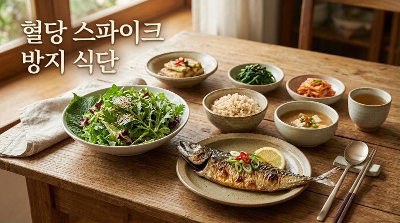혈당 스파이크 식사 순서 관리법