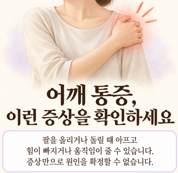 어깨 염증 원인 3가지, 병원 가야 하는 통증 기준