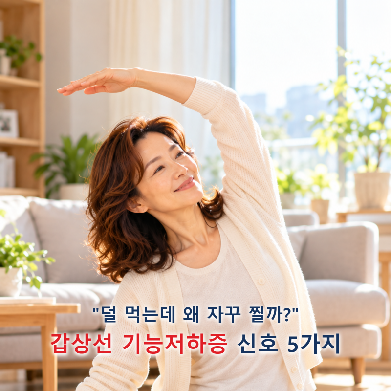"덜 먹는데 왜 자꾸 찔까?" 나잇살과 다른 갑상선 기능저하증 신호 5가지