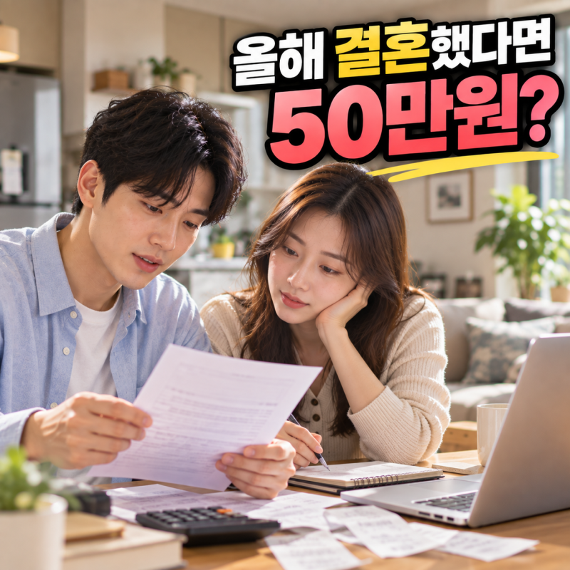 경기도에서 올해 결혼하면 50만 원? 2026 결혼지원금 새로 생겼다