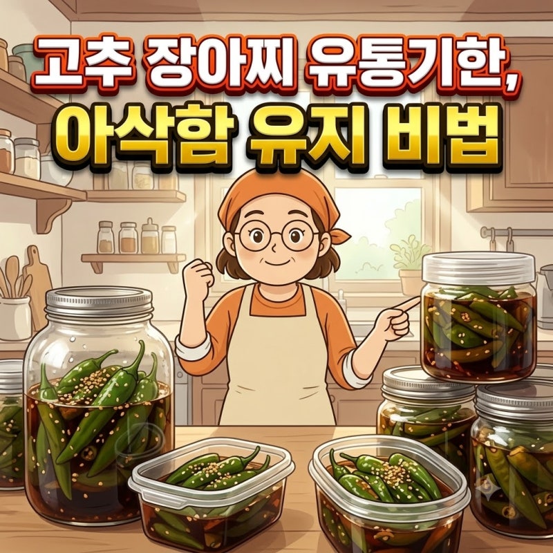 고추 장아찌 유통기한, 아삭함 유지 비법