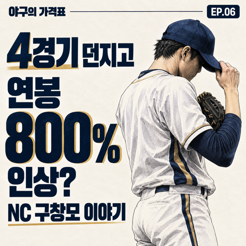 EP.06 4경기 던지고 연봉 800% 인상? NC 구창모 이야기
