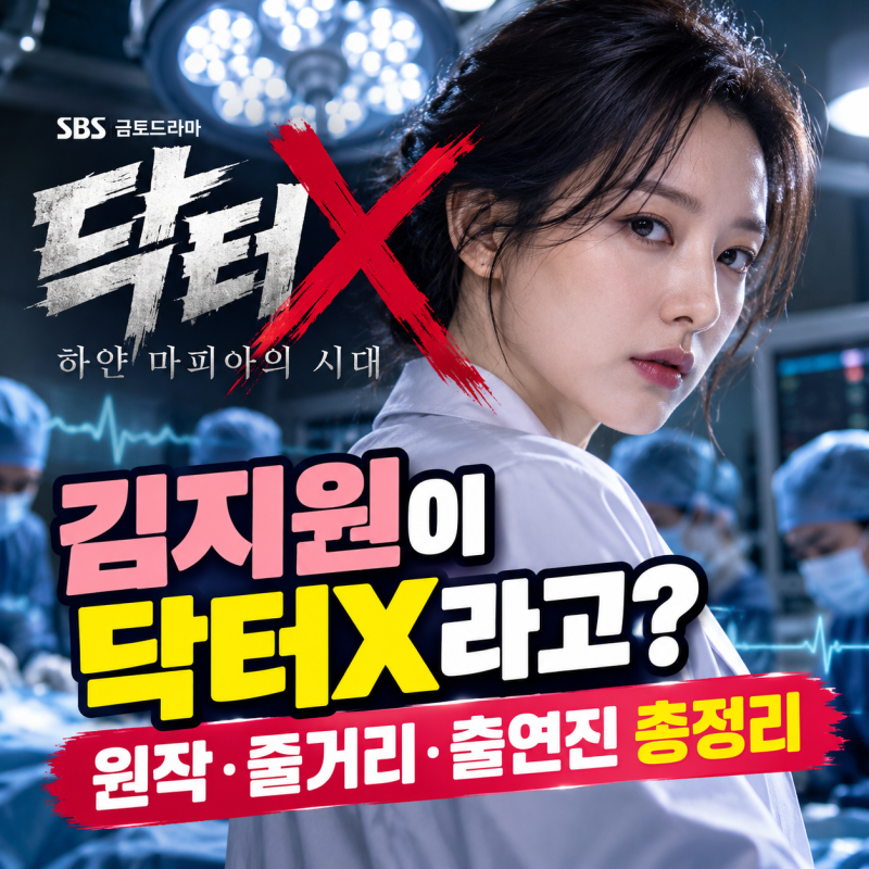 닥터X 김지원이 수술방의 ‘미친 계’라고? 원작부터 줄거리·출연진·첫방송까지