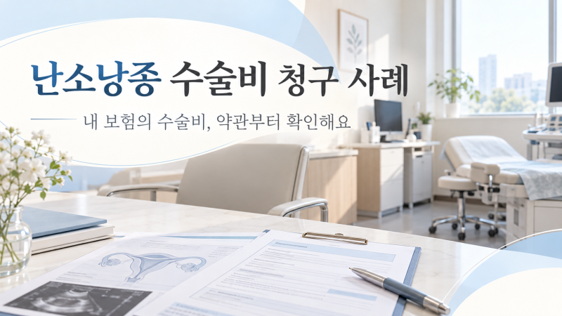 난소낭종 수술비 청구 사례｜같은 날 두 수술을 받았다면?