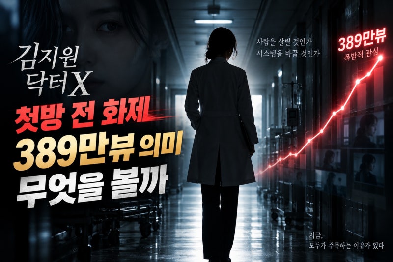 김지원 닥터X 389만뷰 첫방, 무엇을 확인해야 하나