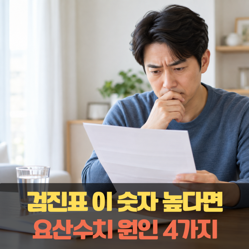 “검진표에서 이 숫자 높게 나왔다면 무시하지 마세요” 요산수치 높은 이유 4가지