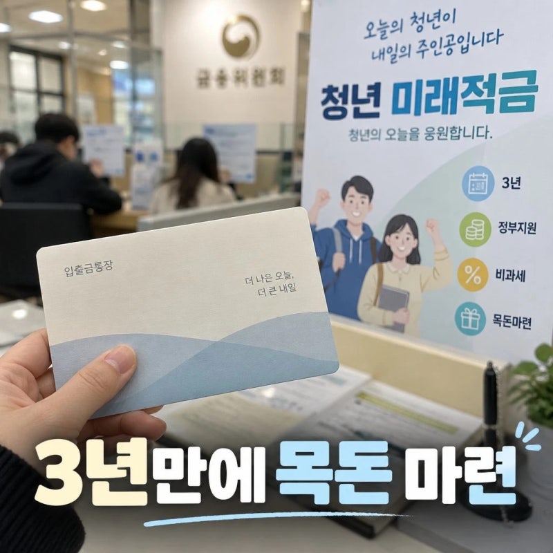 청년미래적금 2차 신청｜가입조건·신청기간·정부기여금·금리 총정리