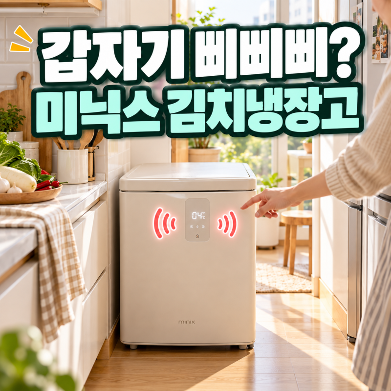 "갑자기 삐삐삐 소리 날 때" 미닉스 김치냉장고 경고음 원인과 성에 얼음 해결법