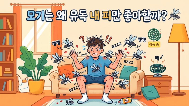 모기는 왜 유독 내 피만 좋아할까?
