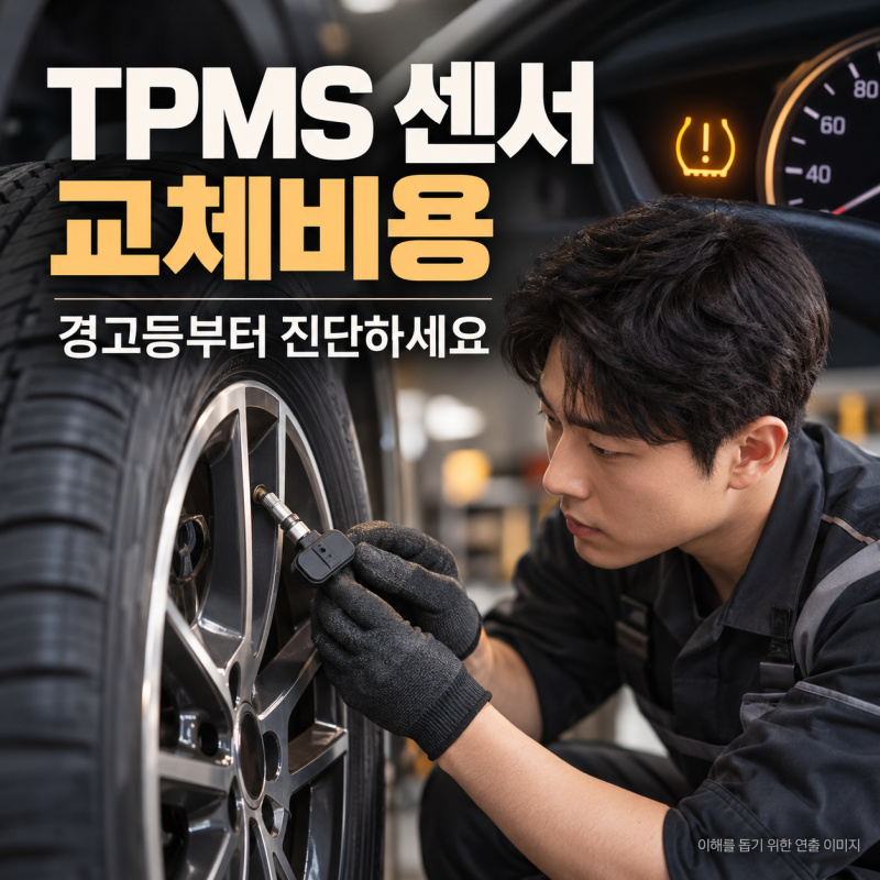 TPMS 센서 교체비용 얼마? 공기압 경고등이 계속 켜지는 이유