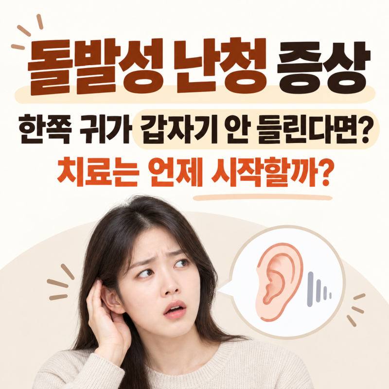 갑자기 한쪽 귀가 잘 안 들린다면? 돌발성 난청 증상·원인과 치료 시점