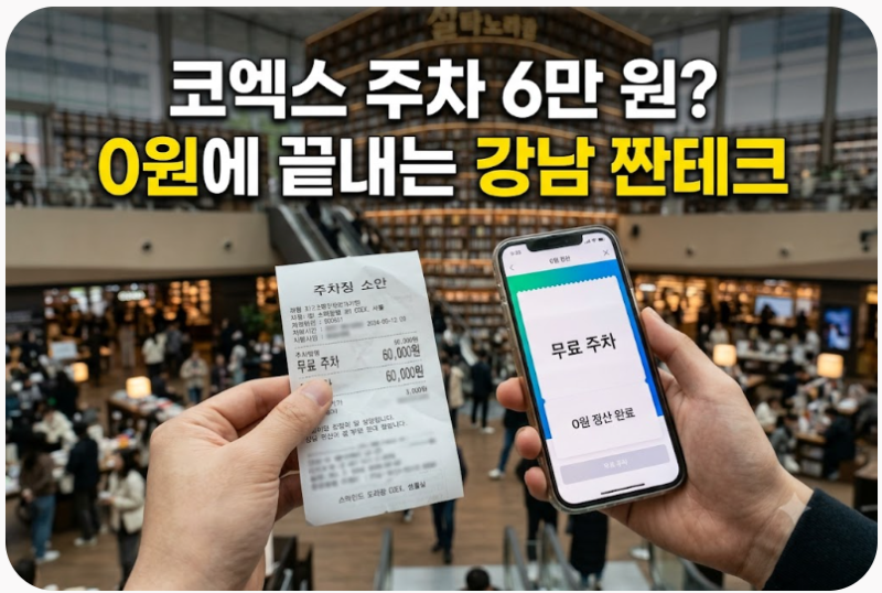 주말 코엑스 & 스타필드 주차비 0원 만들기: 남들은 6만 원 낼 때 나만 무료로 나가는 법
