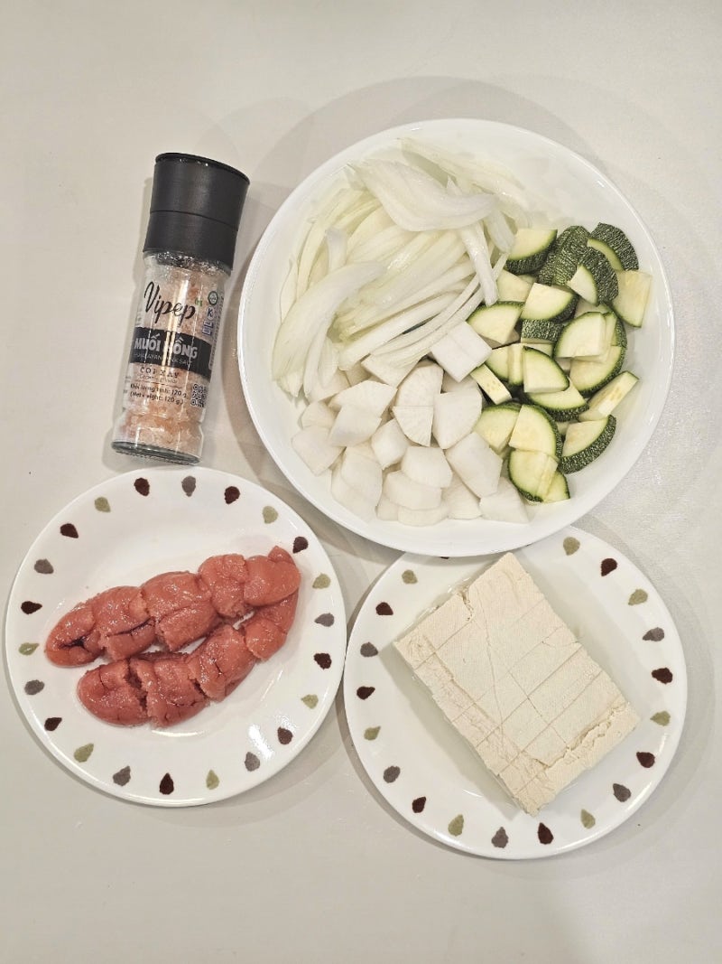맑은 명란 두부찌개, 초간단 레시피